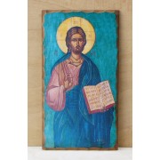 Αγιογραφία σε ξύλo - Χριστός