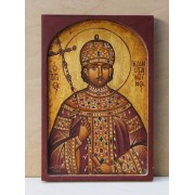 Αγιογραφία σε ξύλο - " Ο άγιος Κωνσταντίνος"