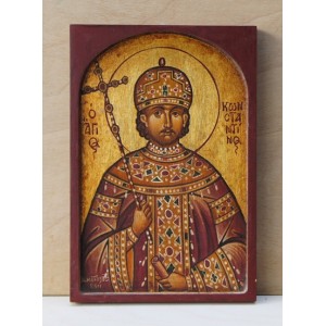 Αγιογραφία σε ξύλο - " Ο άγιος Κωνσταντίνος"