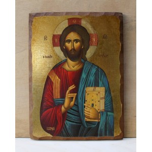 Αγιογραφία σε ξύλο - "ο Παντοκράτωρ"