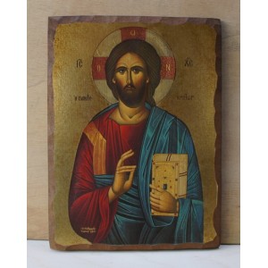Αγιογραφία σε ξύλο - "ο Παντοκράτωρ"