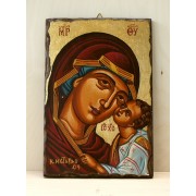 Αγιογραφία σε ξύλο - Παναγία η βρεφοκρατούσα
