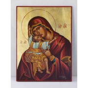 Αγιογραφία σε ξύλο - Παναγία η βρεφοκρατούσα