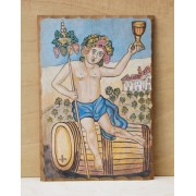 Ξύλινο Καδράκι - Βάκχος A4