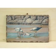 Ξύλινο Καδράκι - Θαλασσινό θέμα A4