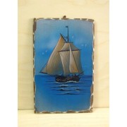 Ξύλινο Καδράκι - Θαλασσινό θέμα A4