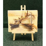 Ζωγραφική σε καμβά με τρίποδο