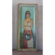 Ζωγραφική σε παλιό ξύλινο ταμπλά